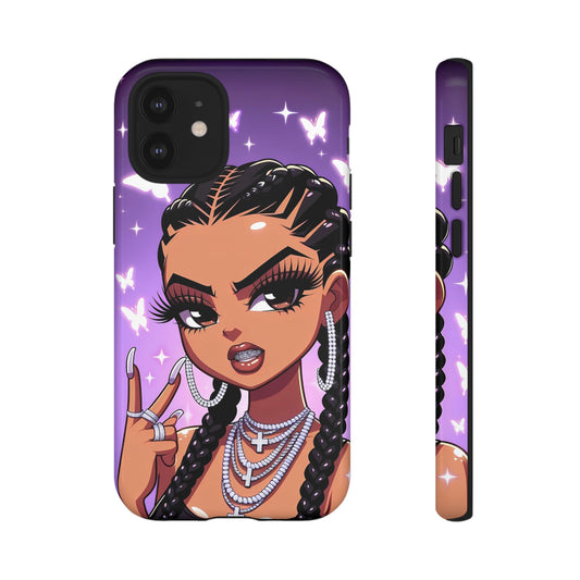 Phone Case - Purple Butterfly Lady