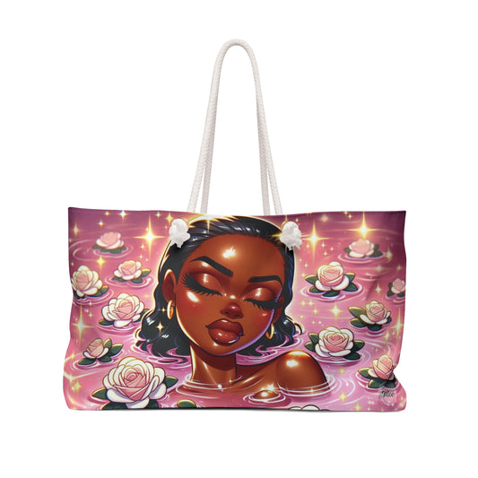 Elegant Floral Weekend Bag